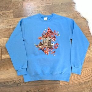 Jerzees Vintage Crewneck Cardinal Sweater Size Small